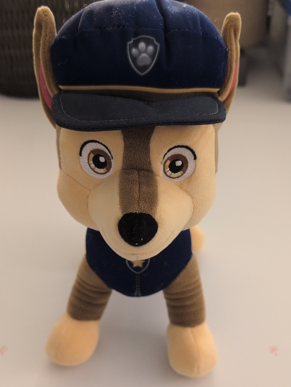 PAW Patrol Talking Chase 12-Inch-Tall Interactive Plush Toy Tail Wags Barks